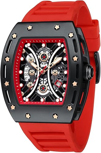 Men's silicone strap watch - Red